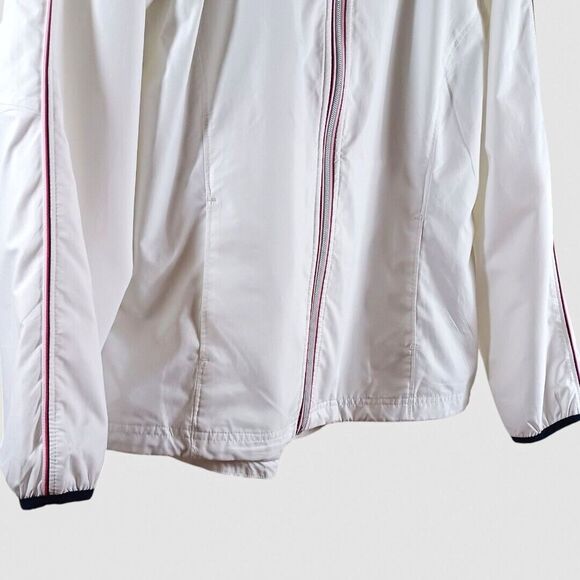 LPGA Collection Medium White Golf Tennis Jacket Full Zip Vented Athletic Stretch - Picture 5 of 9